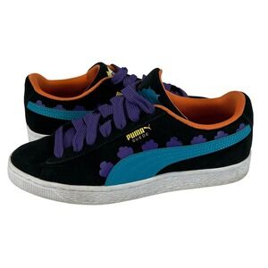 Puma Suede‎ Rugrats JR Black Caribbean Sea Nickelodeon Shoes Size 6Y